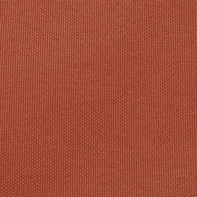 négyszögletes, terrakotta oxford szövet napvitorla 2 x 4 m