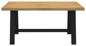 Étkezőasztal NOAIN A alakú lábak 160x90x75 cm tömör fa fenyőfa