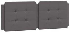 szürke ágykeret LED-ekkel matrac nélkül Zadar 140 x 200 cm