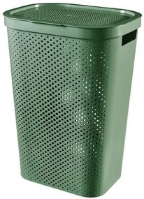 Curver Infinity Dots 60L szennyestartó kosár zöld