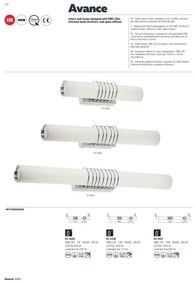Redo 01-1431 - LED Fali lámpa AVANCE LED/14W/230V 63 cm fehér