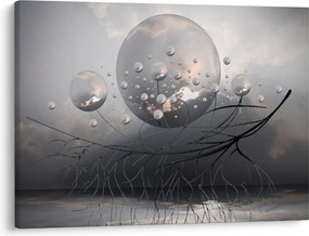 Absztrakt gömbök képe (70x50 cm)