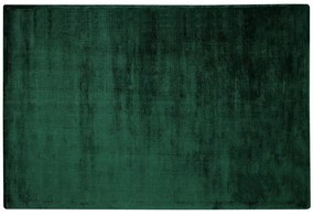 Sötétzöld rövid szálú szőnyeg 160 x 230 cm GESI II Beliani