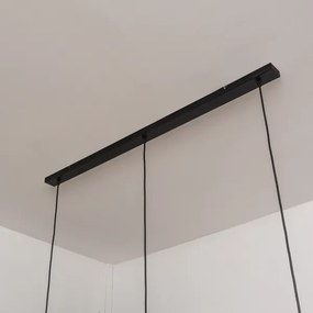 SOLANO kábeles függeszték 3xE27/15W/230V fekete/fényes króm