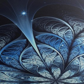 Egy sötétkék virág képe (90x60 cm)