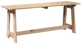Kültéri Pad 119x35x47 cm Tömör Fenyőfa