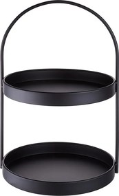 SIDELINE emeletes tálaló, fekete 35cm