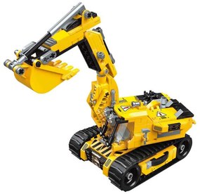 QMAN® 4805 | lego-kompatibilis építőjáték | 509 db építőkocka | Fiúk álma 3-az-1-ben: munkagép robot, kanalas rakodógép vagy lánctalpas marógép