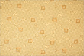 80x200 cm Bézs Olcsó Szőnyeg O-scrabble Hurok Négyzetek Filc