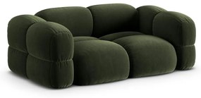 Zöld bársony kanapé 210 cm Loretto – Cosmopolitan Design