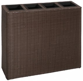2 darab barna polyrattan kerti magaságyás 4 kaspóval