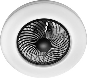 Toolight Szerszámlámpa, LED mennyezeti lámpa ventilátorral APP1552-C, fekete-fehér, OSW-05181