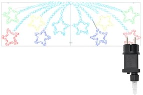 Karácsonyi Csillag 432 LED-del Sokszínű 180 x 57 cm PVC