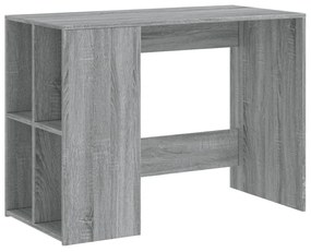 szürke sonoma színű szerelt fa íróasztal 102x50x75 cm