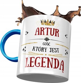 Kék Bögre Artúr Férj Kolléga Ajándék Nyomtatott Fotóval