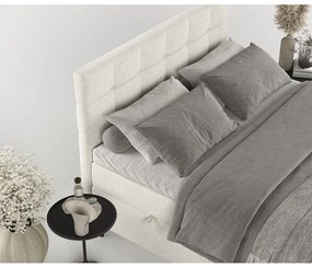 Krémszínű ágyneműtartós boxspring ágy 180x200 cm Urbaneo – Maison de Rêve
