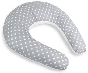 Bellatex szoptatós párna Pöttyös szürke , 180 cm