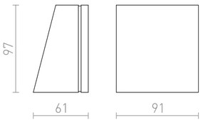 RED -Design Rendl-R10399- LED Kültéri fali lámpa GIGI LED/3,3W/230V IP65