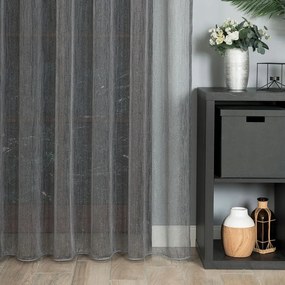 Fantázia Függöny Ólomzsinórral 305cm sötétszürke ezüst szállal