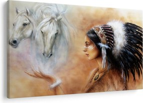Kép - Indiánok varázslata (90x60 cm)