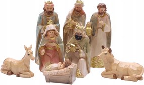 KarĂĄcsonyi betlehem figurĂĄk 9cm 8db-os szett karĂĄcsonyi