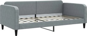 vidaXL világosszürke szövet kanapéágy keret 100 x 200 cm