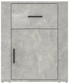 betonszürke szerelt fa éjjeliszekrény 50 x 36 x 60 cm