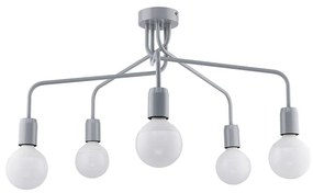 Jupiter 1675 - Csillár rúdon OLAF 5xE27/60W/230V szürke