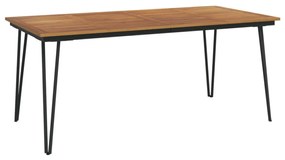tömör akácfa kerti asztal hajtűlábakkal 180 x 90 x 75 cm
