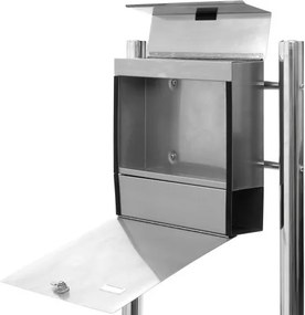 STILISTA Acél postaláda állvánnyal 37 x 36 x 9 cm