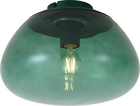 Design mennyezeti lámpa zöld, zöld üveggel - Giselle