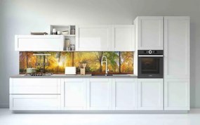 Wallplex falburkoló konyhapanel Őszi erdő (Méret: Közepes 60x180)