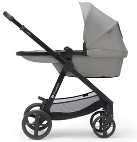 KINDERKRAFT-Kombinált babakocsi 3in1 NEWLY Moonlight szürke  + autósülés MINK PRO