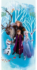 Kék pamut gyerek fürdőlepedő 70x140 cm Frozen "Blue" – Jerry Fabrics