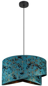 Csillár zsinóron REZO 1xE27/60W/230V türkiz