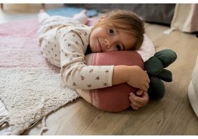 Rózsaszín mosható kézi szövésű pamut gyerek szőnyeg 100x150 cm Ramona the Radish – Lorena Canals