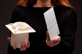 Cata, E-120 GTH axiál fürdőszoba ventilátor automatával, 6W / 11W, cső 120mm, fehér, 00901200