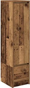 vidaXL antik fa színű szerelt fa magasszekrény 29,5x34x119,5 cm