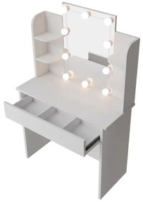 Juskys LED világítású fürdőszoba asztal - fehér