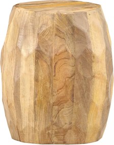 vidaXL dob formájú tömör mangófa ülőke