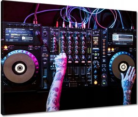 Vászonkép 80x60 Dj zenélő party