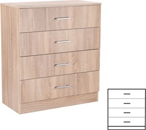 Miami komód 4 fiókos 80x92 cm sonoma tölgy-sonoma tölgy
