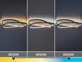 Rabalux 71470 - LED dimmelhető mennyezeti lámpa BRANTIEL LED/57W/230V 3000-6000K 53x38 cm+távirányító