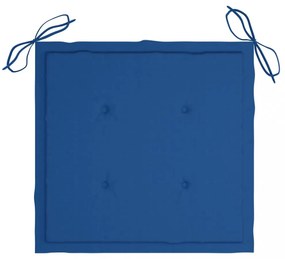 tömör tíkfa hintaszék királykék párnával