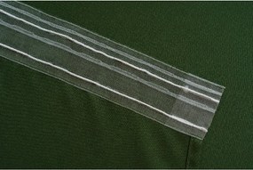 Függöny OXFORD LIGHT 140x250 cm, sötétzöld Felfüggesztés: Hullámos sínszalag