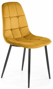 K417 szék, mustáros bársony