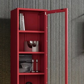 LUIGI vitrin, 500 x 1800 x 350 mm, Modern: piros