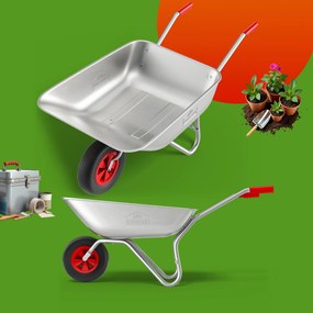 Gardebruk® Horganyzott kerti talicska - 80 liter