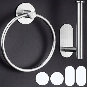 WC-papír tartó és törölközőtartó gyűrű