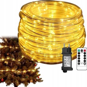 LED-es fĂ©nytömlĆ 30m 300 izzĂł fehĂ©r meleg kĂŒltĂ©ri karĂĄcsonyfa fĂ©nyek